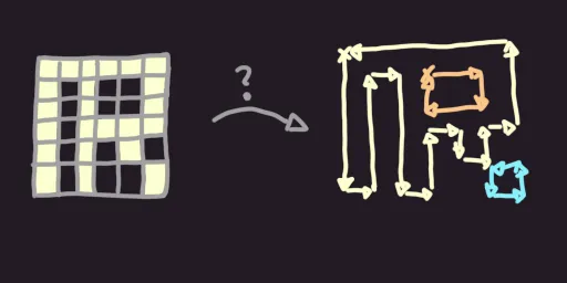 Drawing of a bitmap version of a glyph, and a vectorized version of that glyph