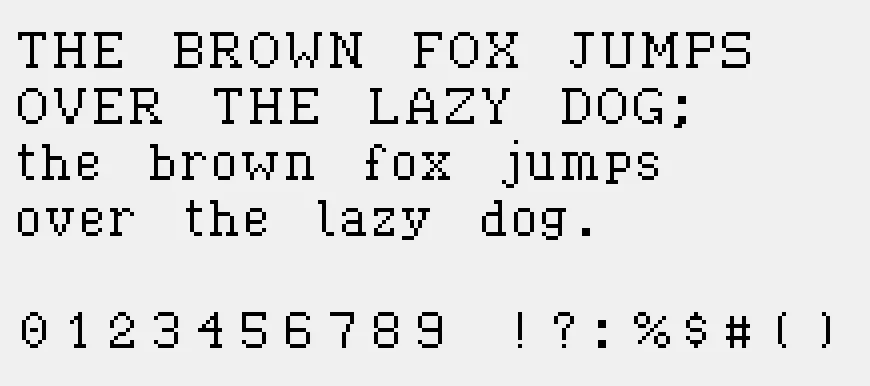 Shad&#x27;s Font pangram