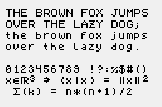 Moxie-6 Mono pangram