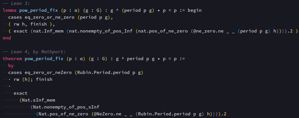 An example of code that Mathport munched up into spaghetti.